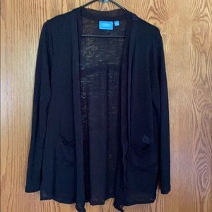 Black cardigan